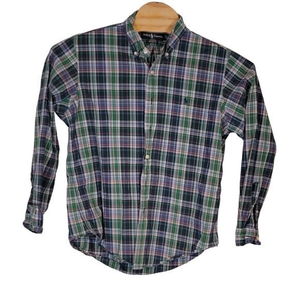 Ralph Lauren Custom Fit Men's Button-Down Dress/Casual Long Sleeve Shirt Size La